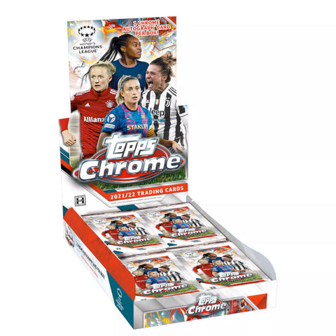 2021-22 Topps Chrome UEFA Womens Champions League Soccer Hobby Box